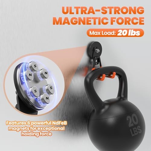Magnetic Utility Hooks Heavy Duty, 6 Pack 2.6in Large Strong Magnet Utility - Image 4
