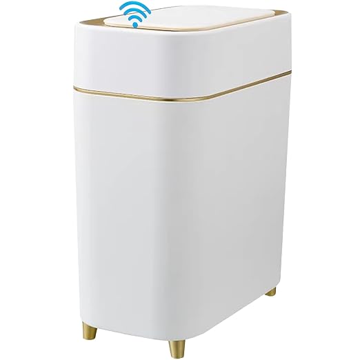 Yatmung Motion Sensor Trash Can Bathroom Automatic Lid by Yatmung