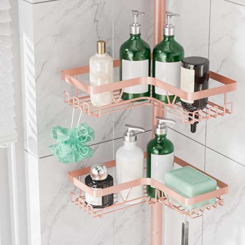 DAOYA Corner Shower Caddy Tension Pole - Image 2