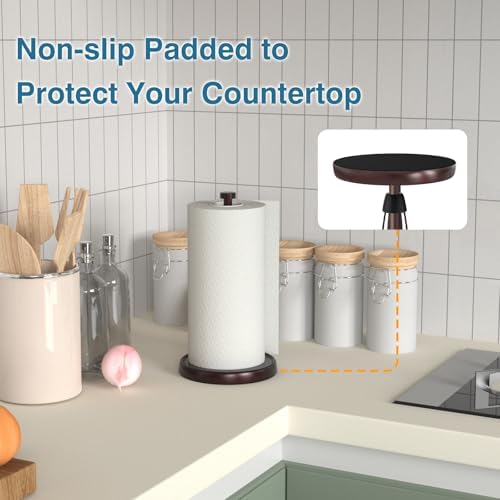 Oil Rubbed Bronze Paper Towel Holder Countertop, Bronze Kitchen Accessories - Image 4