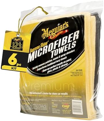 Meguiar's X2025 Supreme Shine Microfiber Towels -6 Count by Meguiars