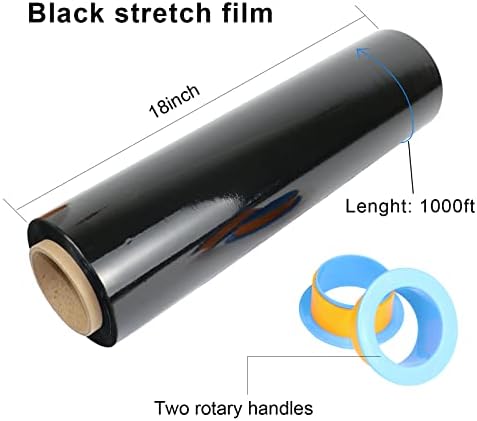BOMEI PACK Black Stretch Wrap Industrial Strength - Image 3