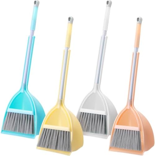 Roshtia 4 Pcs Mini Broom and Dustpan Set by Roshtia