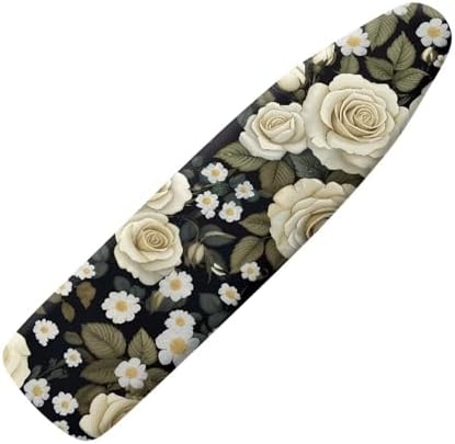 Retro Daisy Flower Rose Pattern Ironing Board Cover Non-Slip Ironing Board by Unknown