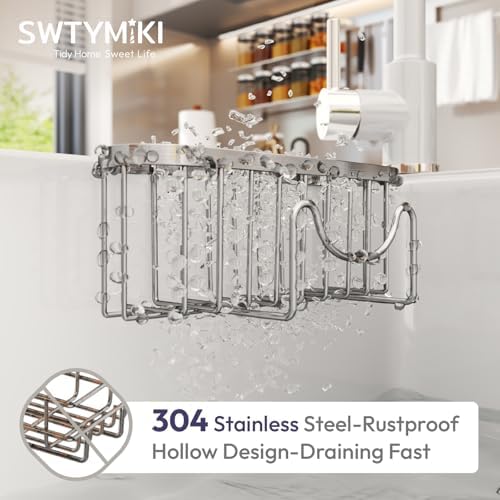 SWTYMIKI Sponge Holder for Kitchen Sink - Image 4