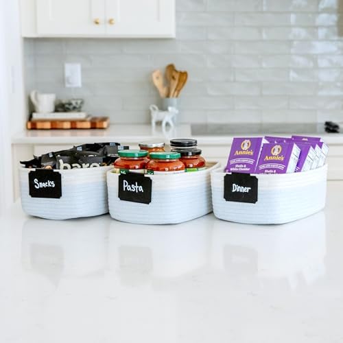 NaturalCozy 11.8"x8"x4.5” Rectangle Storage Baskets - Image 5