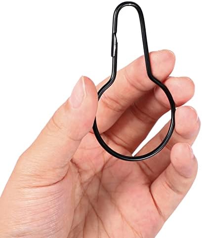 Queekay 60 Pcs Metal Shower Curtain Hooks, Reusable Hanging Clips - Image 3
