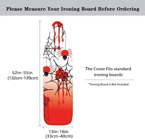 GLENLCWE Blood Spider Cobweb Ironing Board Cover and Pad Standard Sizes 15x54 - Image 5