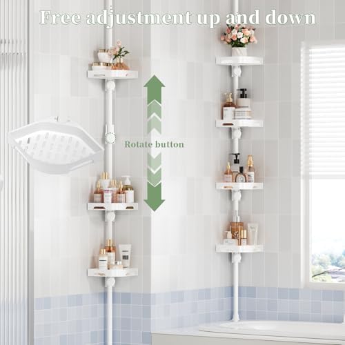 akinbas Tension Pole Shower Caddy Organizer - Image 6