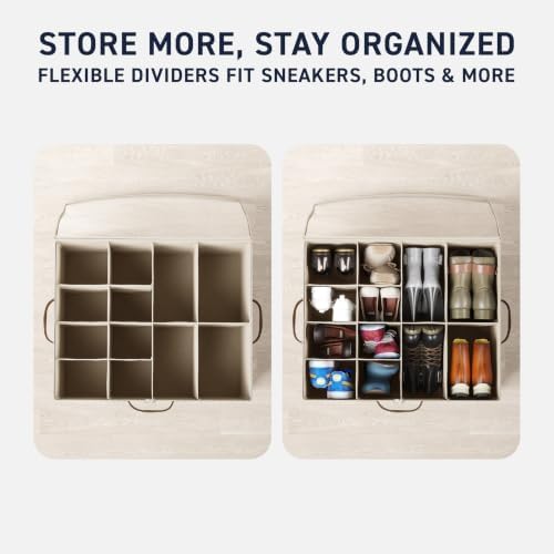 Ornavo Home Linen Large Shoe Storage Organizer Bins 2 Pack - Image 6