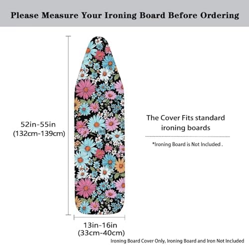 Vintage Hippie Flower Ironing Board Cover 15x54 - Image 5