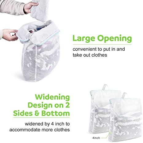OTraki 2 Pack Large Mesh Laundry Bag - Image 3