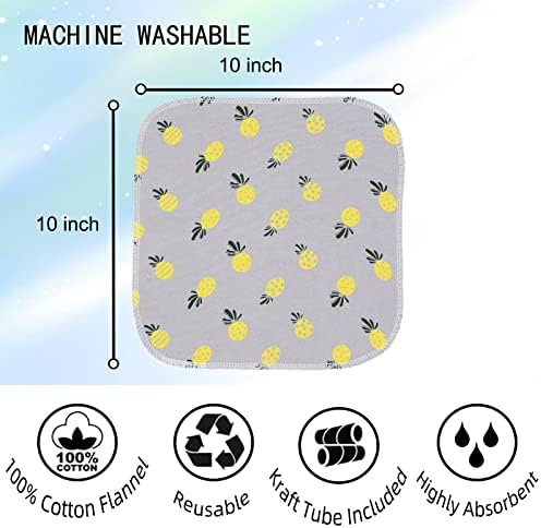 25 Pack Reusable Paper Towels Washable Cotton Cloth Paperless Towels Roll - Image 4