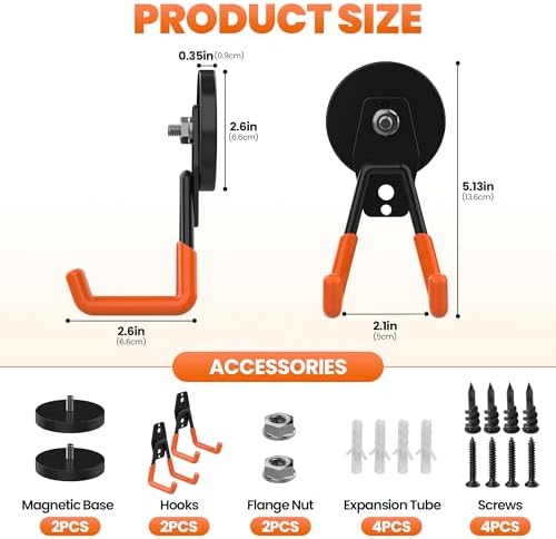 Strong Magnetic Hooks Heavy Duty Large Magnet Hooks Heavy Duty Storage Utility - Image 2