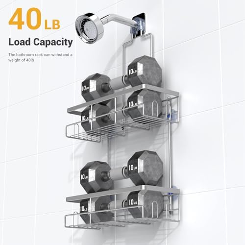 Hanging Shower Caddy Over Showerhead - Image 4