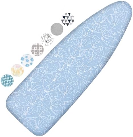 Ironing Board Cover and Pad, 18x49 Extra Wide, Scorch Resistant by Dalykate