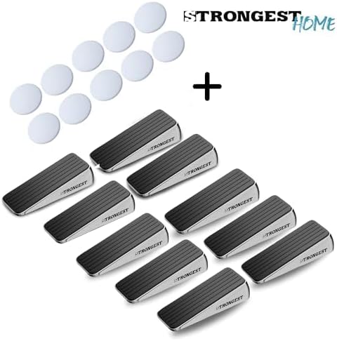 Heavy Duty Door Stopper Wedge | Non-Slip Rubber and Metal Door Stop - Image 4