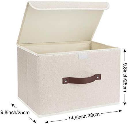 TYEERS Collapsible Storage Boxes, Washable Fabric Storage Bins - Image 2
