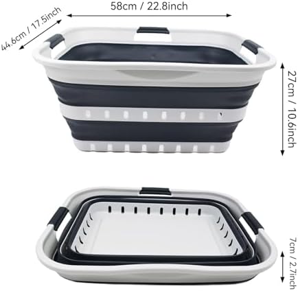 SAMMART 42L Collapsible Plastic Laundry Basket - Image 3