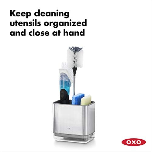 OXO Good Grips Stainless Steel Sink Organizer Caddy & Sponge Holder - Image 2