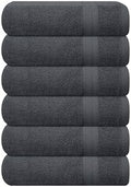 GLAMBURG Ultra Soft 6-Piece Hand Towel Set 16x28-100% Ringspun Cotton by GLAMBURG