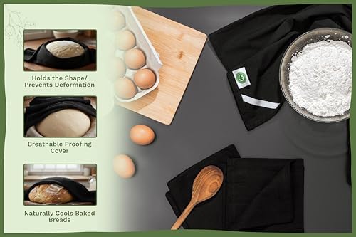 Black Flour Sack Tea Towels - Image 3