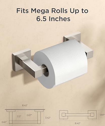 FORIOUS Commercial Toilet Paper Holder Wall Mount Bathroom Tissue Holder - Image 3