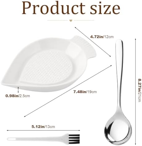 Ceramic Grater Plate, Ginger & Garlic Grater - Image 2