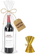 Yuiicaov Cellophane Bags for Wine Bottles, 6x18 Inches 70Pcs Clear Wine Gift by Unknown