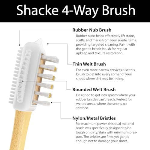 Suede Brush with Wood Handle – Nubuck Cleaner & Suede Shoe Brush - Image 4