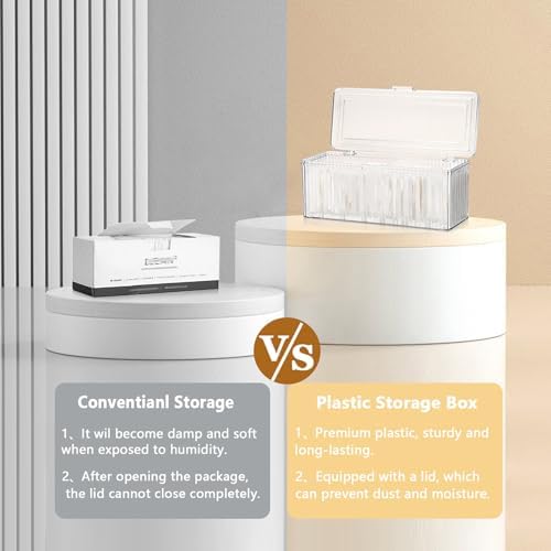 Clean Pads Container for Bathroom, Plastic Makeup Sponge Organizer - Image 7