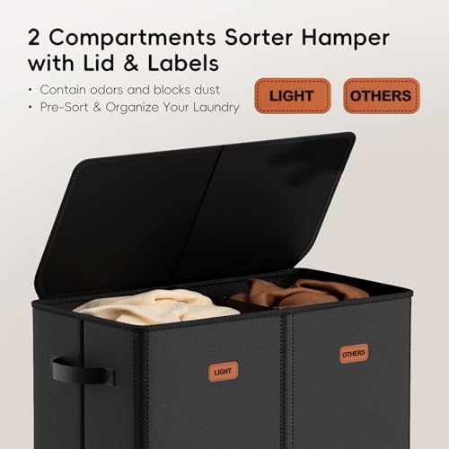 150L Double Laundry Hamper - Image 4