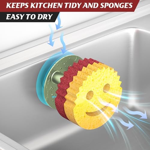 Kontoyo Sponge Holder for Kitchen Sink, Sink Caddy Organizer - Image 4