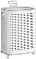 SONGMICS Laundry Hamper with Wheels, 75 L Laundry Basket with Lid by Unknown