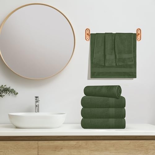 GLAMBURG Ultra Soft 6-Piece Hand Towel Set 16x28-100% Ringspun Cotton - Image 4