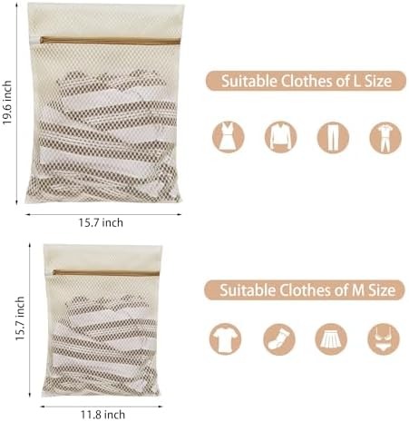 6Pcs Durable Honeycomb Mesh Laundry Bags - Image 2