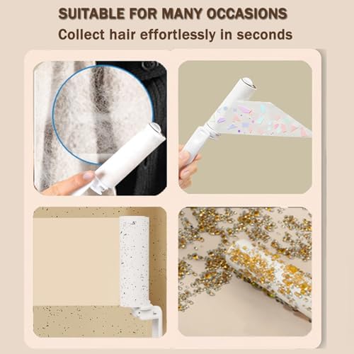 Mini Travel Lint Roller with 150 Sticky Sheets, Foldable Portable Lint Roller - Image 4