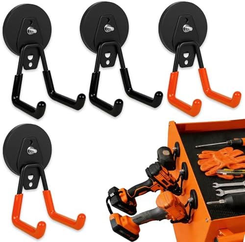 Heavy Duty Garage Magnetic Hooks 4 Pack by Unknown