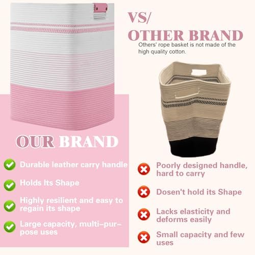 Laundry Hamper, 95L Tall Laundry Basket - Image 4