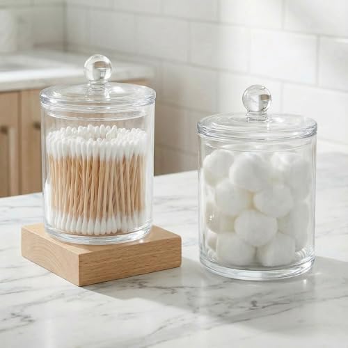 novelinks Acrylic Plastic Qtip Holder Dispenser - Image 6
