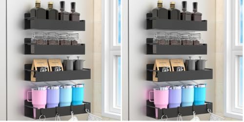 HuggieGems 8 Pack Magnetic Spice Rack Organizer by HuggieGems