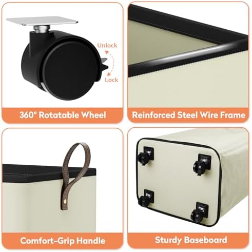 SpaceTrove Rolling Laundry Basket - Image 5