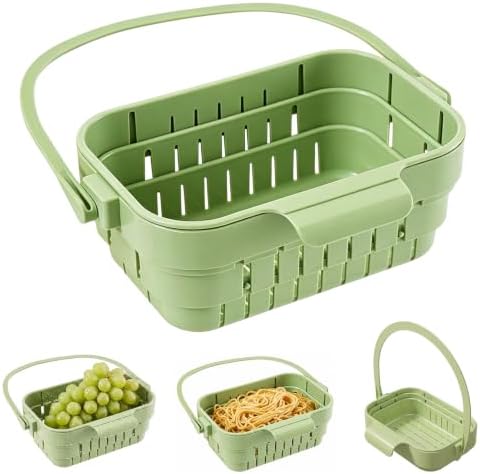 Foldable Hanging Sink Drain Basket Space Saving Colander by Eosraffa