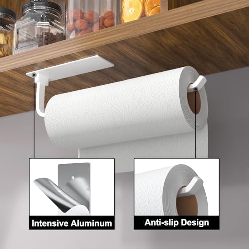 Paper Towel Holder Under Cabinet, Self-Adhesive or Drilling - Image 2
