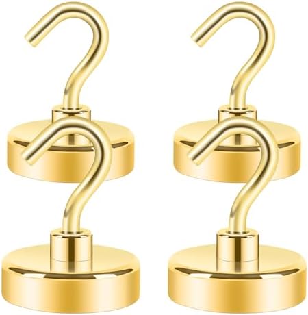 Neosmuk Magnetic Hooks for Cruise Cabins, 85lb Heavy Duty, 4 Pack by Neosmuk