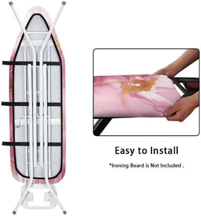 Pink Marble Ironing Board Cover Extra Iron Board Cover Protector Novelty Gifts - Image 4