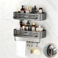 Shower Caddy Suction Cup 2 Pack, Square Shower Shelves by SUBUCOYO