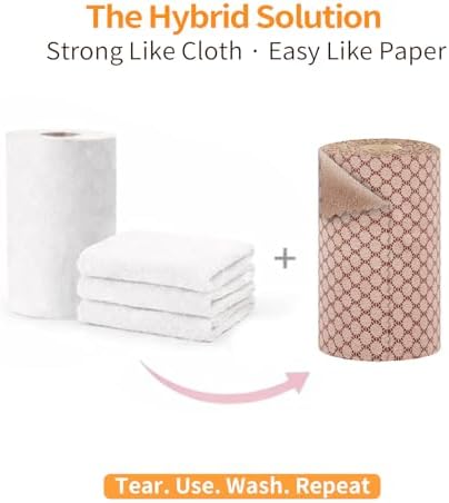 Viraelive Microfiber Cleaning Cloth Roll, 50 Pack - Image 3