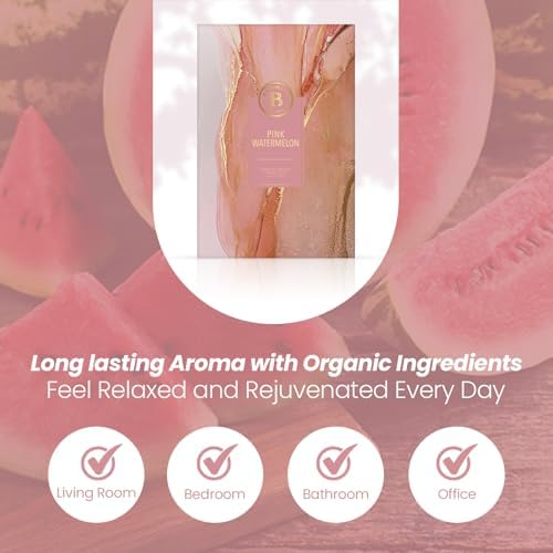 Brooklyn Fragrance Co. Marble Sachet Bags – Pink Watermelon Scented Pouches – - Image 4