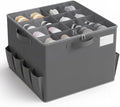 Varhomax Shoe Organizer Box for Closet, Fabric Storage Basket by Varhomax